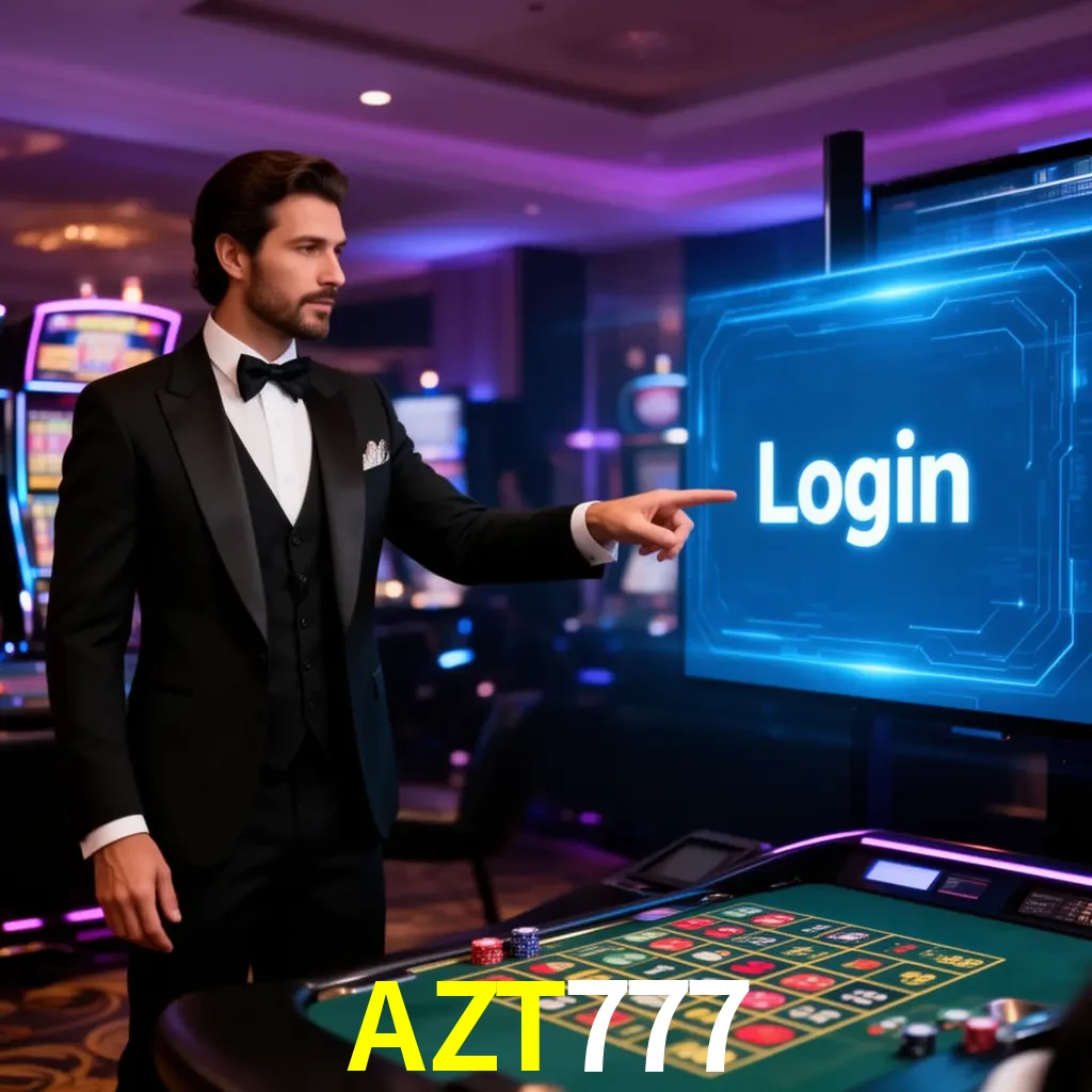 AZT777 Login - OTP, cuenta y soporte Pantalla AZT777 Login con OTP, contraseña, cuenta segura y soporte móvil